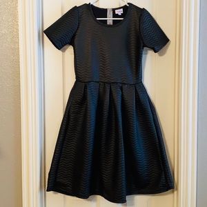 LuLaRoe faux leather Amelia dress
